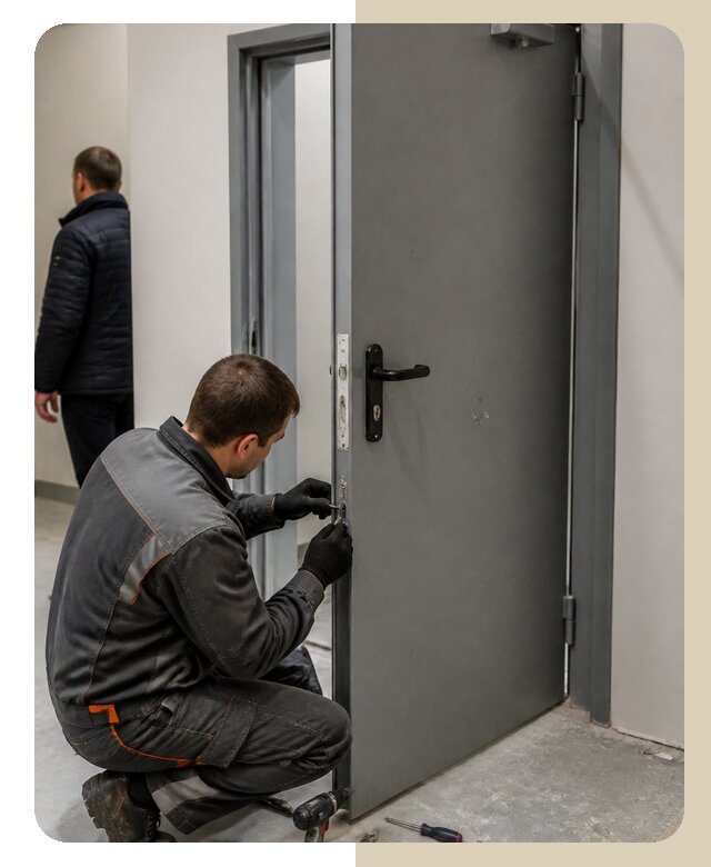 Ремонт противопожарной двери в Ессентуках по цене 6628 р. | ДвериЛегко-Ссн
